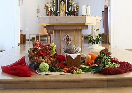 Erntedank2026 Erntedankgaben, Altar